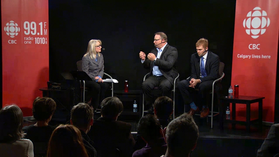 Donna McElligot moderates from Calgary
